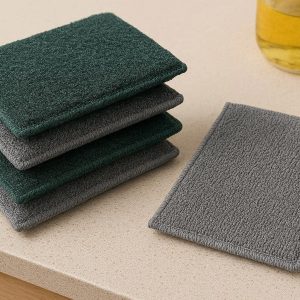 22 Heavy Duty Non Stick Oil Kitchen Scouring Pads Dual Sided Microfiber Scrubbing Cloths Sponge Cleaning Rags