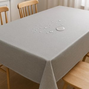 25 Waterproof Heavy Duty PVC Tablecloth Oilproof Wipe Clean Vinyl Plastic Table Cover For Kitchen Dining Room Picnic