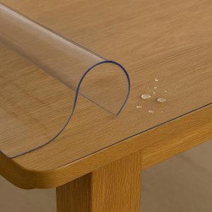 29 Clear Vinyl Plastic Tablecloth Protector Waterproof Thick PVC See Through Table Cover Pad For Wooden Furniture